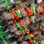 The best beef shish kabob recipe (how-to!) | The Mediterranean Dish. This recipe and tutorial will show you exactly how to make the perfect beef kabobs (kebabs). From the spices and marinade, and how to grill the best kabobs! Click the image for the recipe and visit TheMediterraneanDish.com for more!