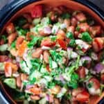 Kidney Bean Salad with Cilantro and Dijon Vinaigrette | The Mediterranean Dish. BuzzFeed calls this salad, “incredible!” A simple and tasty salad of kidney beans, chopped cucumbers, tomatoes and red onions with cilantro, sumac and a zesty Dijon vinaigrette. It will be your new favorite!