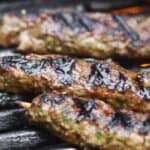 Kofta kebabs on grill