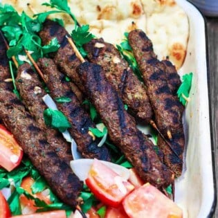 Kofta Kebab Recipe | The Mediterranean Dish. Authentic kofta kebabs with ground beef and lamb, garlic, onions, fresh parsley and warm Middle Eastern spices. See the step-by-step tutorial on The Mediterranean Dish.