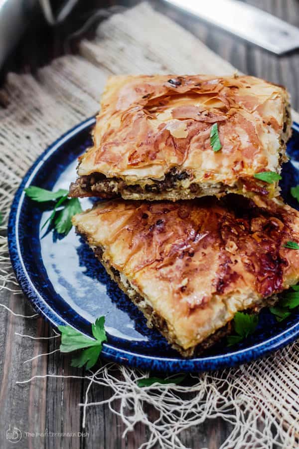 Phyllo Meat Pie Recipe - The Mediterranean Dish