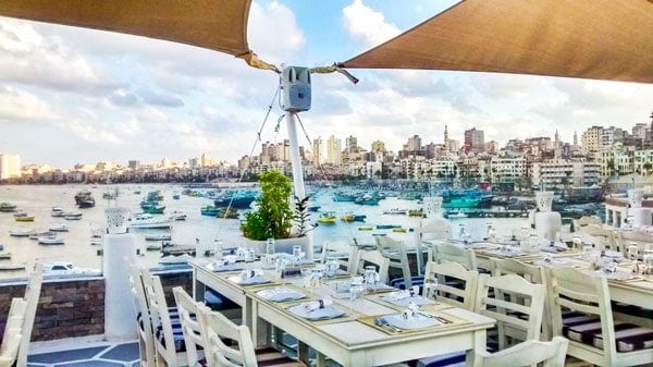 Alexandria restaurant by the Mediterranean