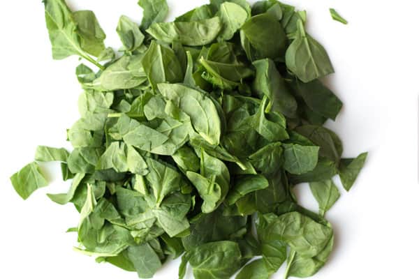 Chopped spinach