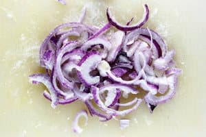 Onions for Curried Red Lentil and Sweet Potato Soup Recipe