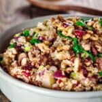 Freekeh Recipe Stuffing with Cranberry and Apples