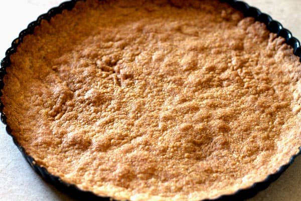 Cooked Crust in baking pie dish