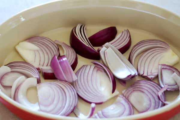 Onions for chicken thigh recipe