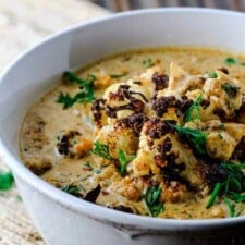 Cream of Roasted Cauliflower Soup with Paprika, Cumin and Fresh Dill-image