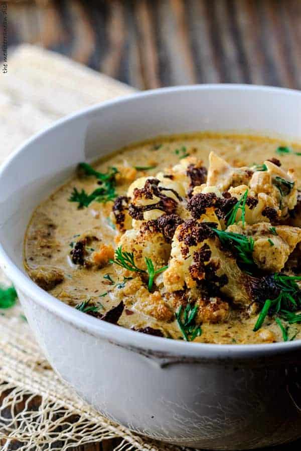 plant-based vegetarian recipes roasted cauliflower soup