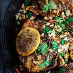 Za'atar Roasted Chicken Breast Recipe. Flavor-packed, succulent Mediterranean roast chicken with a lemon-garlic marinade, and allspice, sumac and za'atar. Step-by-step pictures included!
