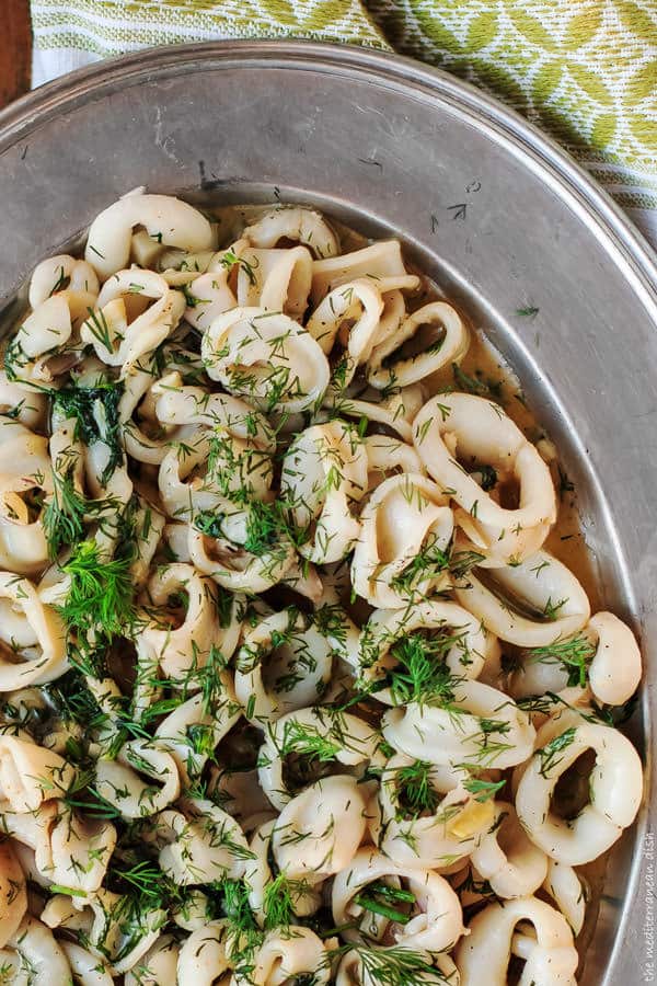 Calamari recipe from The Mediterranean Dish