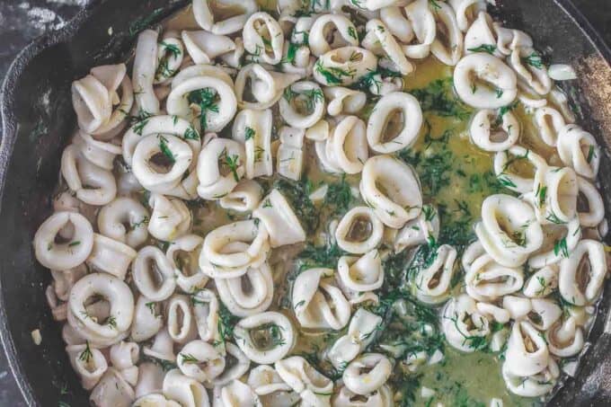 Calamari recipe from The Mediterranean Dish