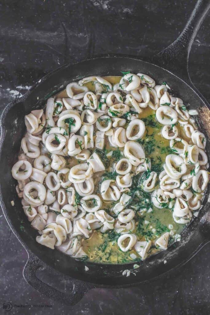 Calamari recipe from The Mediterranean Dish