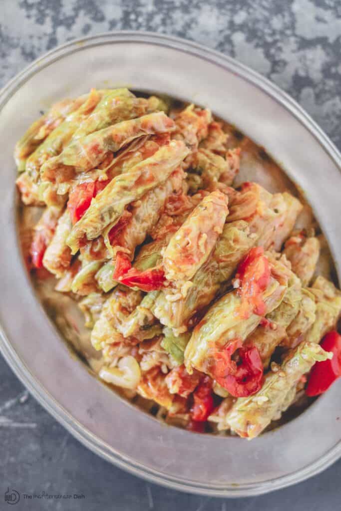 Vegetarian Stuffed Cabbage Rolls The Mediterranean Dish