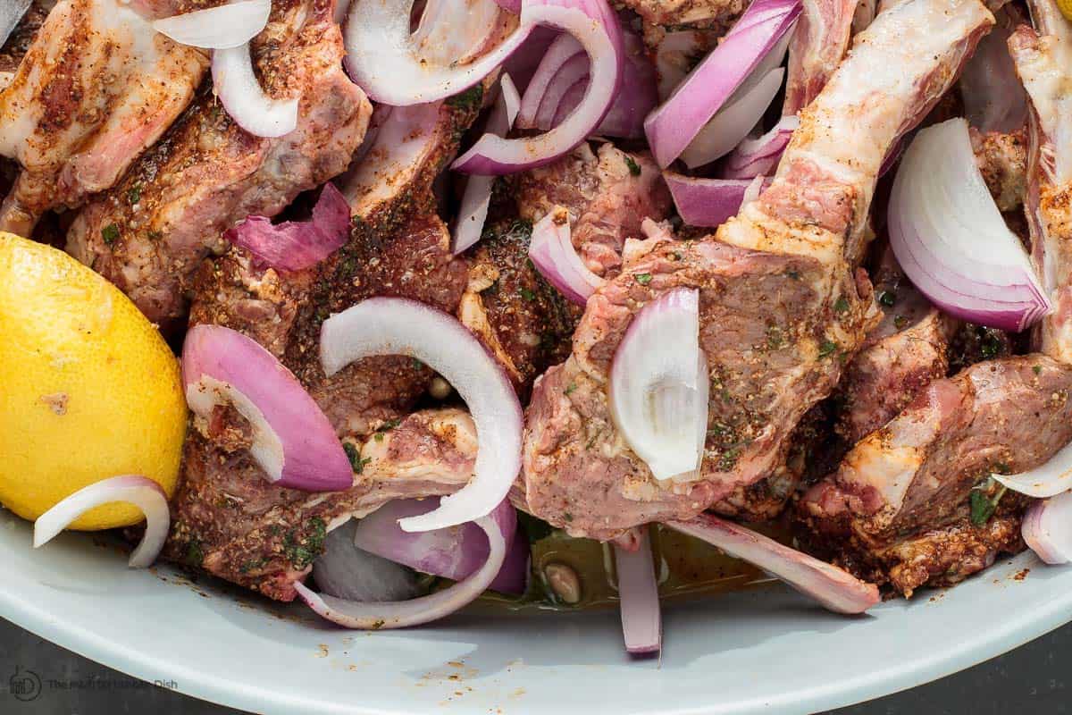 Lamb Chops in Mediterranean marinade 