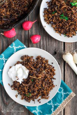 mujadara rice lentils onions mediterranean depth themediterraneandish