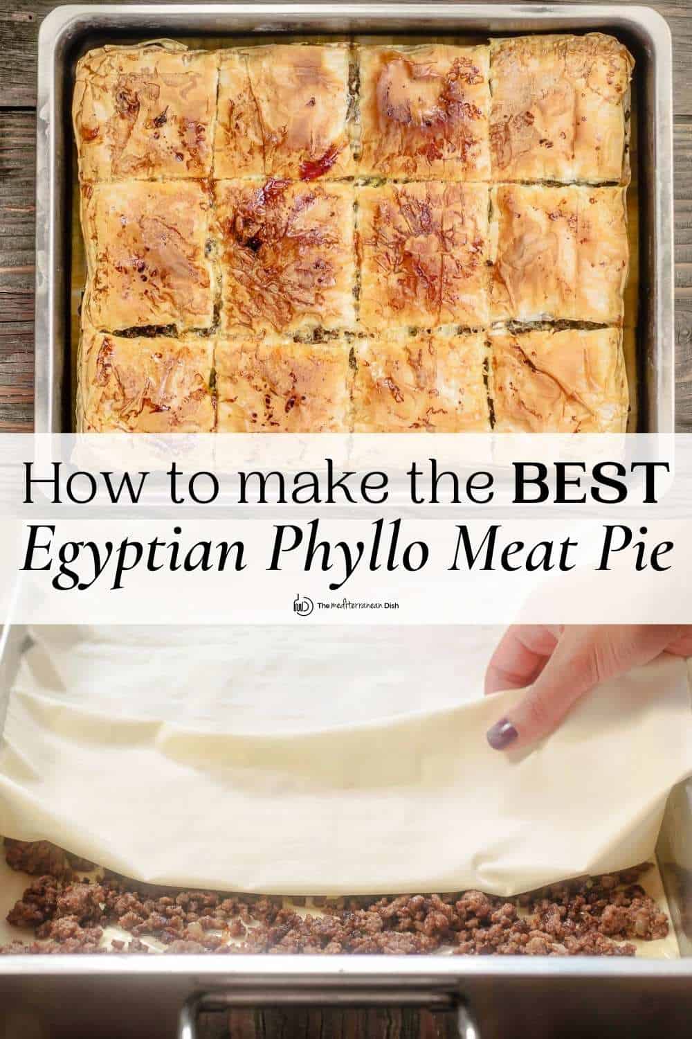 pinable image 1 for meat pie with phyllo recipe.