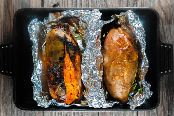 Sweet Potatoes after being baked