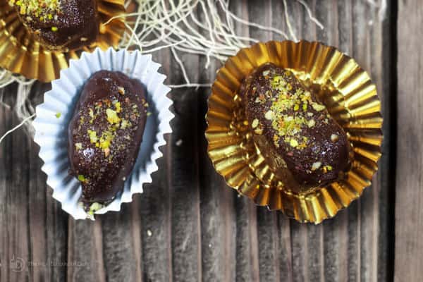 Dates served in foil 