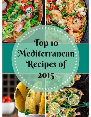10 Top Mediterranean Recipes of 2015 | The Mediterranean Dish. Must-try easy, wholesome Mediterranean recipes from The Mediterranean Dish! Each recipe comes with step-by-step photos. From seafood paella, to lime cilantro chicken, fattoush salad and roasted Greek potatoes. Mediterranean classics for today's busy cook!