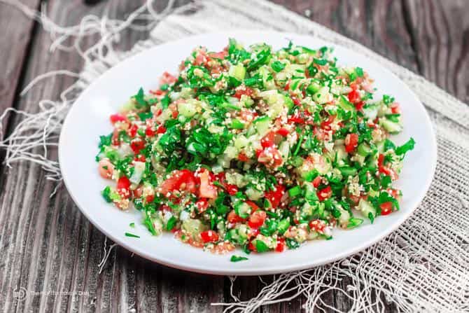 tabouli salad on a plate