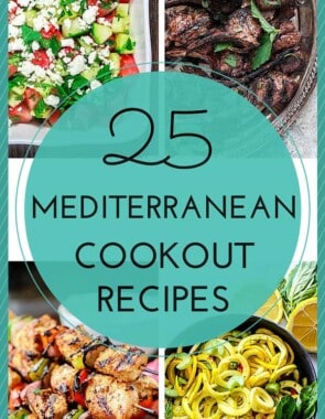 25 Mediterranean Recipes for your Cookout | The Mediterranean Dish! From chicken kabobs and lamb chops to Greek salad, orzo pasta, tabouli and more! Tasty and delicious Mediterranean recipes from The Mediterranean Dish and other sites. Give your next cookout a Mediterranean makeover!