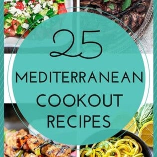 25 Mediterranean Recipes for your Cookout | The Mediterranean Dish! From chicken kabobs and lamb chops to Greek salad, orzo pasta, tabouli and more! Tasty and delicious Mediterranean recipes from The Mediterranean Dish and other sites. Give your next cookout a Mediterranean makeover!