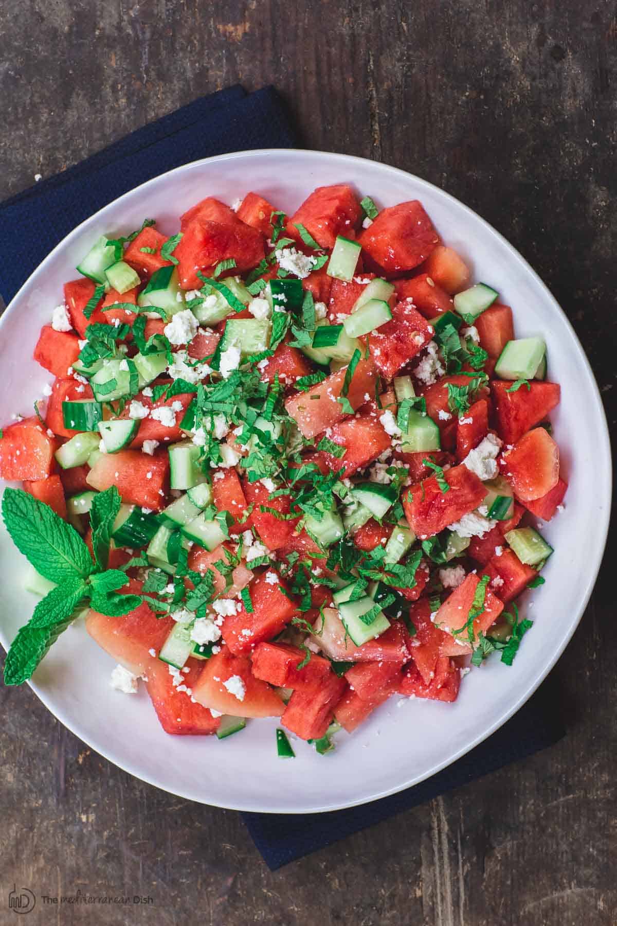 Mediterranean Watermelon Salad