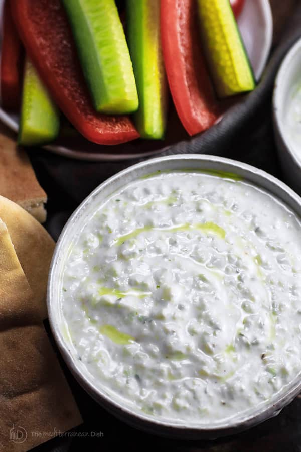 Authentic Tzatziki Sauce Recipe (Video Tutorial) | The Mediterranean Dish