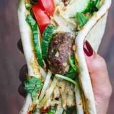 Baked Kofta Pita Sandwich, Turkish Style (tutorial)-image