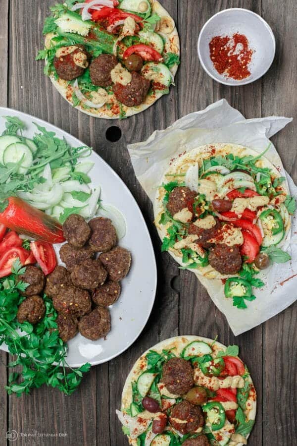 Baked Kofta Pita Sandwich, Turkish Style The Mediterranean Dish