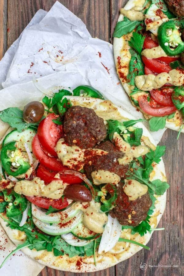Baked Kofta Pita Sandwich, Turkish Style The Mediterranean Dish