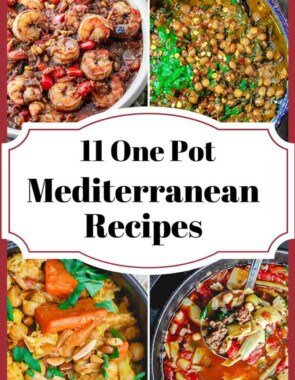 11 Mediterranean One Pot Recipes | The Mediterranean Dish. From Greek Avgolemono to Italian Minestrone; Chickpea Stew; Lentil Soups; Shrimp Stew; Roasted Carrot Soup and many more! Delicious Mediterranean Weeknight Recipes for colder weather! There is something for everyone on this list! Vegan; Gluten Free; and even meat lovers! See all the recipes on TheMediterraneanDish.com