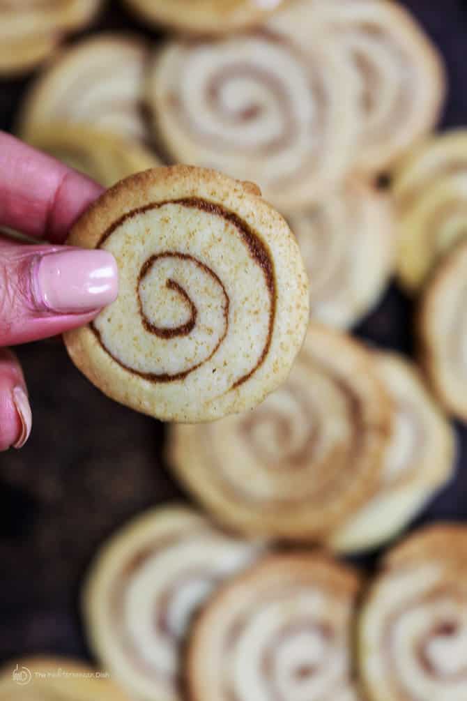 Close-up of Honey Bun Cinnamon Cookies