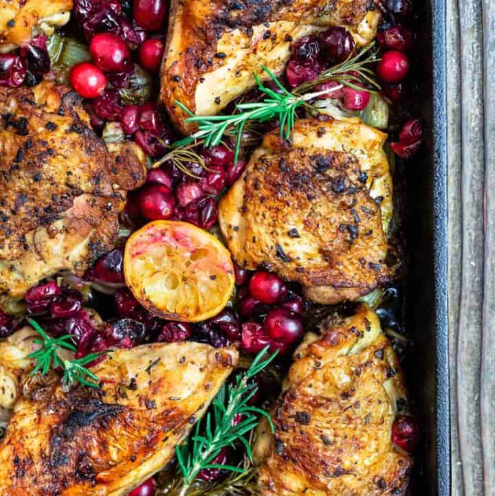 Baked Cranberry Chicken Recipe with Rosemary The Mediterranean Dish