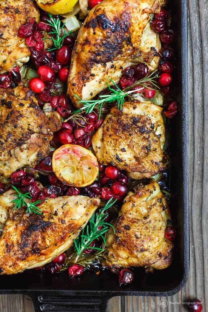 Baked Cranberry Chicken with Rosemary