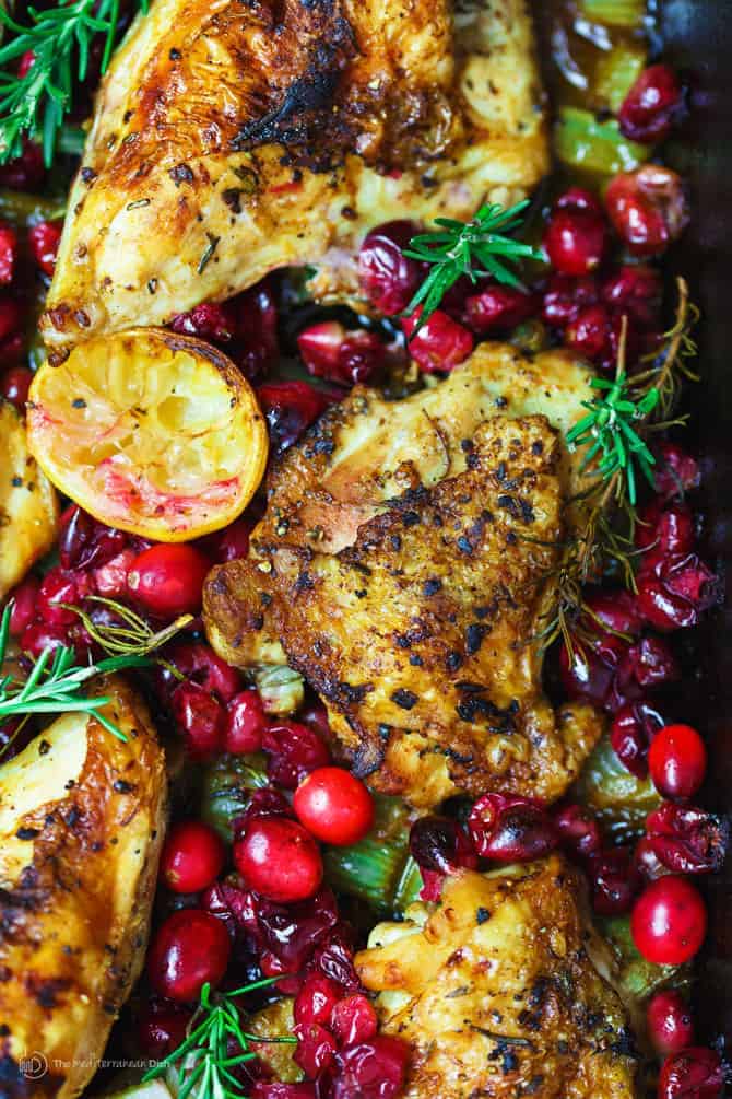 Garlic Rosemary Chicken with Cranberries  The 