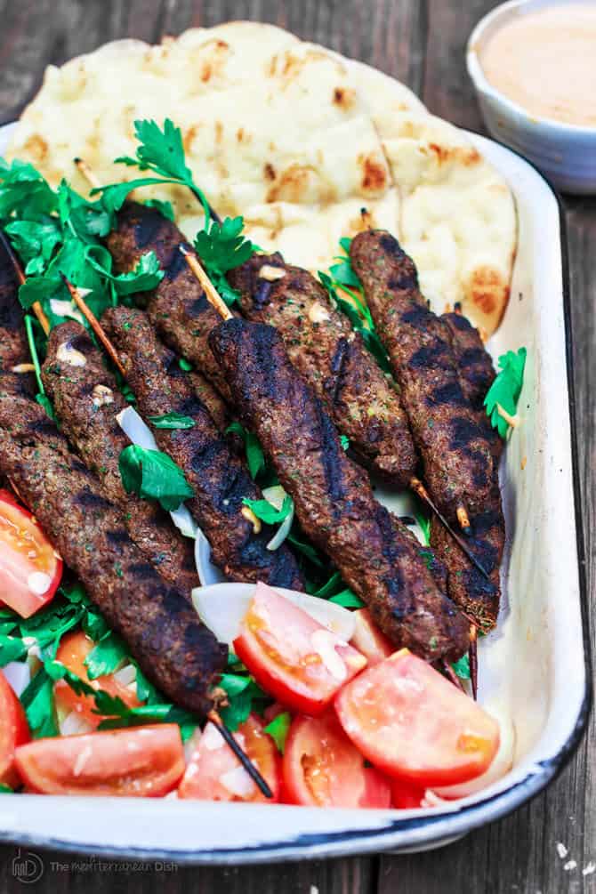 Top Mediterranean Recipe of 2016 | The Mediterranean Dish. Kofta Kebab Recipe. See this recipe and all 10 Mediterranean recipes on TheMediterraneanDish.com