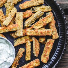 Baked Eggplant Fries with Greek Tzatziki Sauce-image