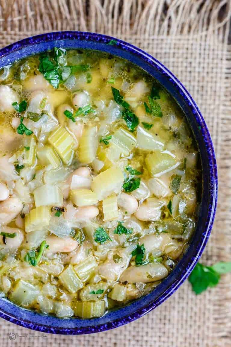 Easy Greek Bean Soup (Fasolada) The Mediterranean Dish