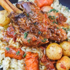 Braised Lamb Shanks Recipe with Vegetables -image