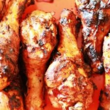 Grilled Chicken Drumsticks with Spicy Garlic Harissa Rub-image