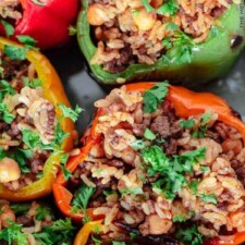 Greek Style Stuffed Peppers Recipe-image