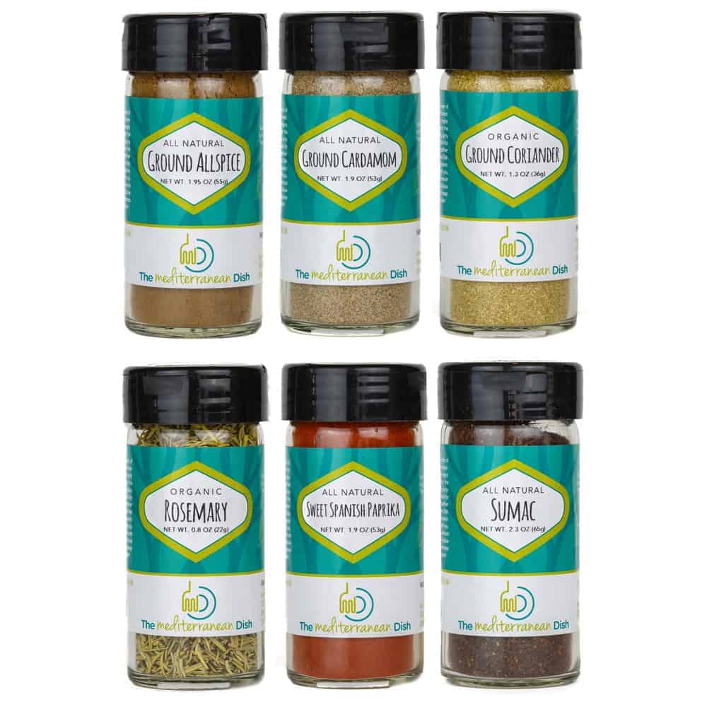 Create your own 6-pack of spices from The Mediterranean Dish