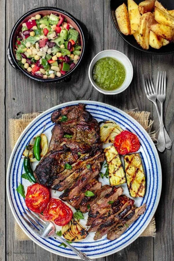 Mediterranean Grilled Lamb Leg with Mint Pesto | The Mediterranean Dish