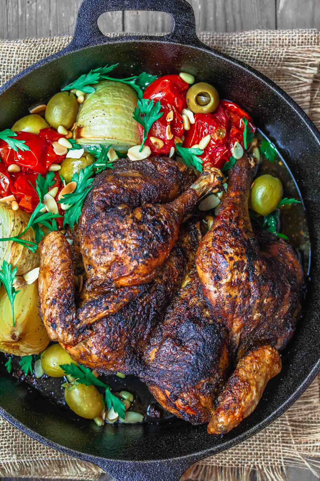 mediterranean diet whole roast chicken