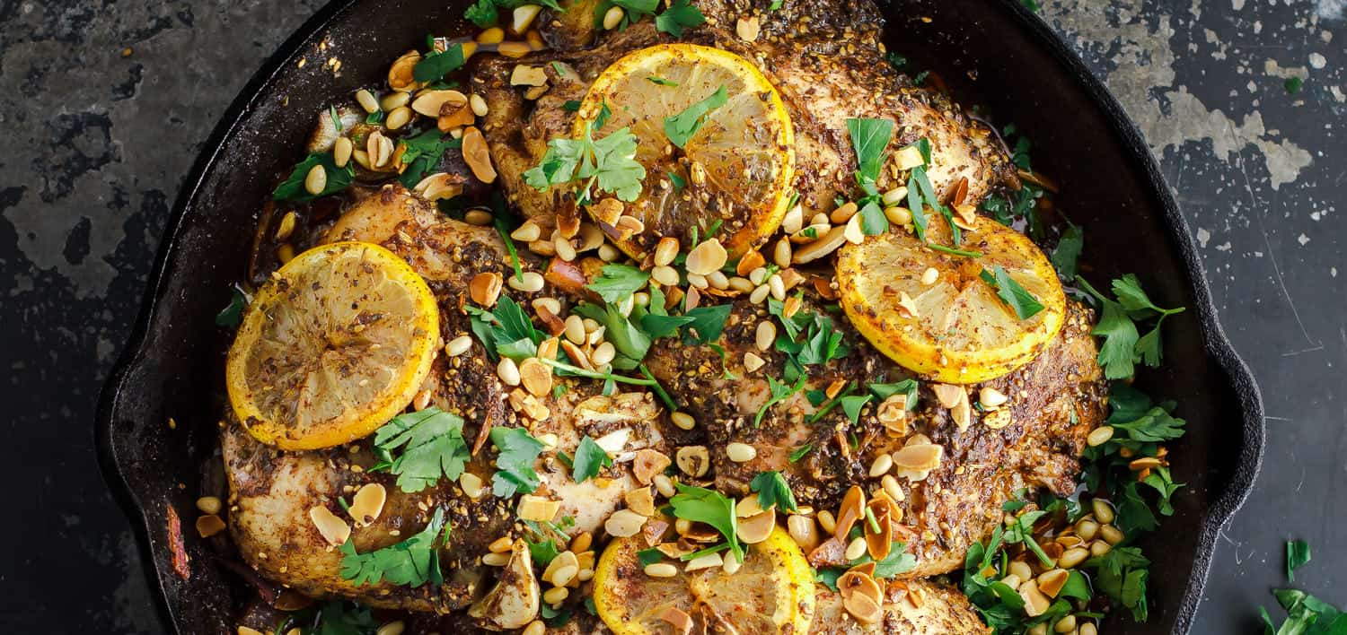 Roasted za'atar chicken breast from The Mediterranean Dish