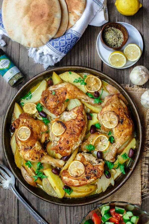 Greek Chicken and Potato Dinner The Mediterranean Dish