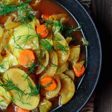 Mediterranean Vegan Cabbage Soup (Three Ways)