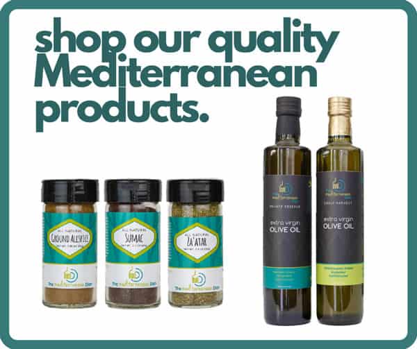product ad for the mediterranean dish